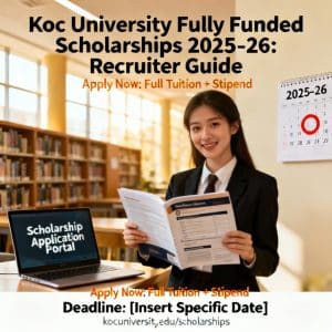 Koç University scholarships for international students 2026