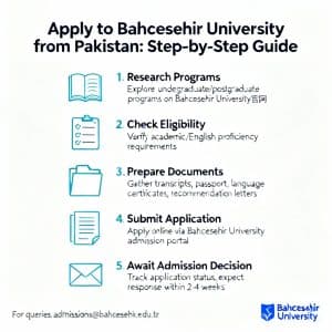 Bahçeşehir University how to apply from Pakistan