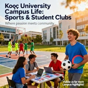 Koç University campus life: sports and student clubs