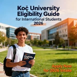 Koç University eligibility for international students 2026 guide