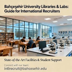 Bahçeşehir University libraries and labs for foreigners