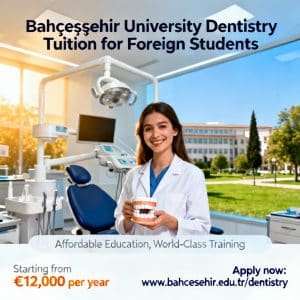 Bahçeşehir University dentistry tuition for foreigners