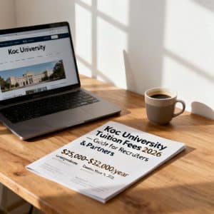 Koç University tuition fees 2026 for foreigners