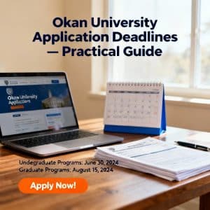 Okan University application deadlines