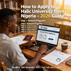 Haliç University how to apply from Nigeria 2026 guide