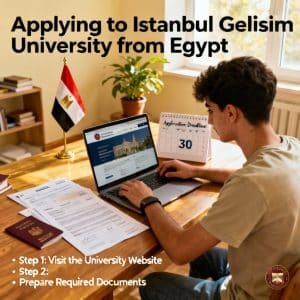 Istanbul Gelişim University how to apply from Egypt