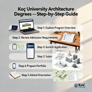 Koç University architecture degrees step by step