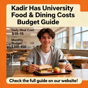 Kadir Has University food and dining costs