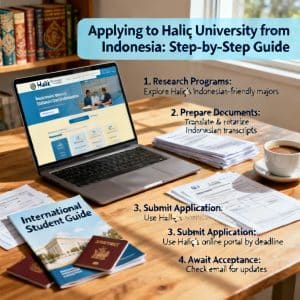 Haliç University how to apply from Indonesia for foreigners