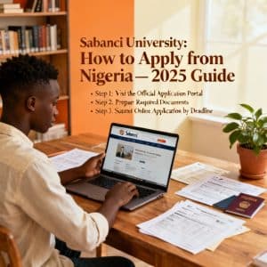 Sabancı University how to apply from Nigeria