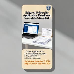 Sabancı University application deadlines complete checklist