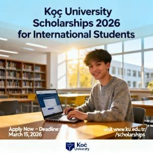 Koç University scholarships for international students 2026 guide