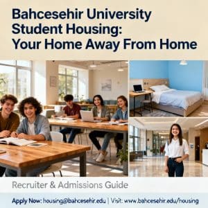 Bahçeşehir University student housing for foreigners