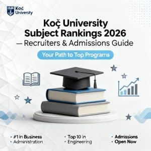 Koç University subject rankings 2026 guide