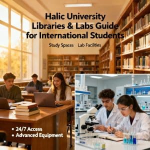 Haliç University libraries and labs for foreigners
