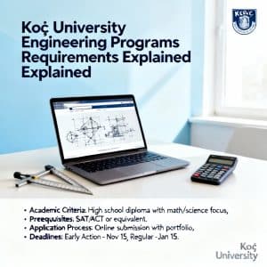 Koç University engineering programs requirements explained