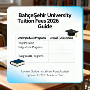 Bahçeşehir University tuition fees 2026 2026 guide
