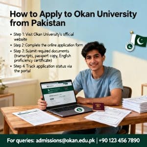 Okan University how to apply from Pakistan for international students
