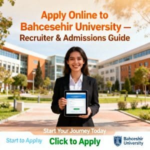 Bahçeşehir University how to apply online for international students