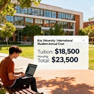 Koç University cost of study per year for international students