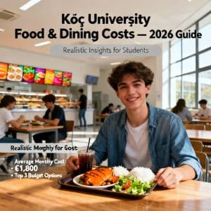 Koç University food and dining costs 2026 guide