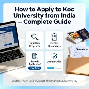 Koç University how to apply from India for foreigners