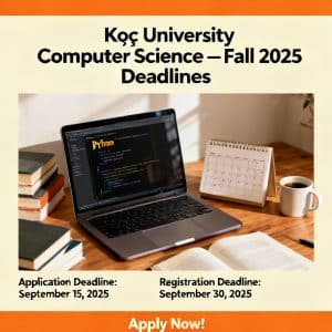 Koç University computer science in English updated deadlines