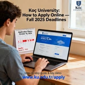 Koç University how to apply online updated deadlines