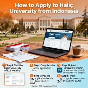 Haliç University how to apply from Indonesia for international students