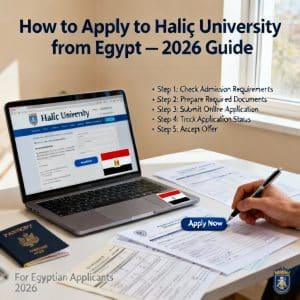Haliç University how to apply from Egypt 2026 guide