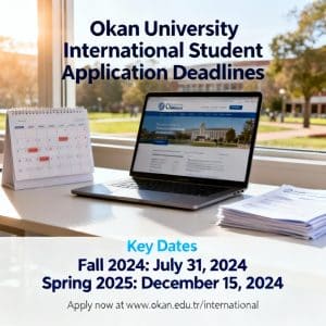 Okan University application deadlines for international students