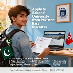 Sabancı University how to apply from Pakistan