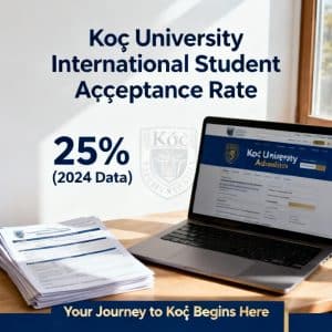 Koç University acceptance rate for international students