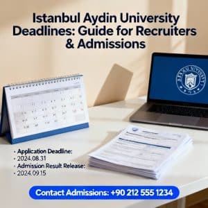 Istanbul Aydın University application deadlines for international students