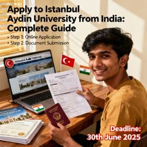 Istanbul Aydın University how to apply from India