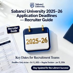 Sabancı University application deadlines updated deadlines