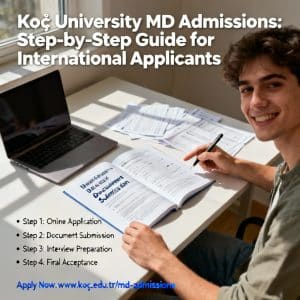 Koç University medical faculty admission step by step