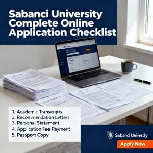 Sabancı University how to apply online complete checklist