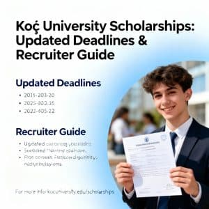Koç University scholarships for international students updated deadlines