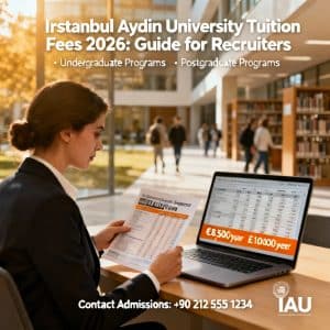 Istanbul Aydın University tuition fees 2026