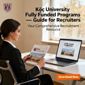 Koç University fully funded programs for international students