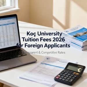 Koç University tuition fees 2026 for foreigners
