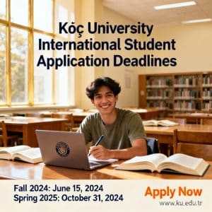 Koç University application deadlines for international students