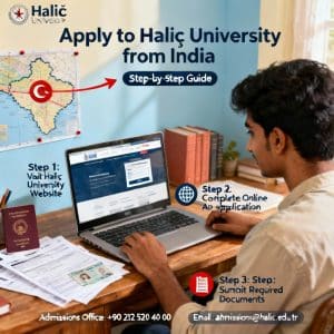 Haliç University how to apply from India for international students