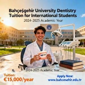 Bahçeşehir University dentistry tuition for international students