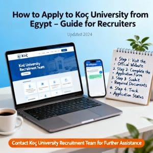 Koç University how to apply from Egypt for international students