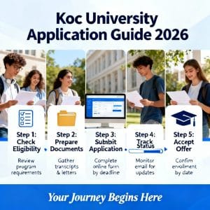 Koç University application process step by step 2026 guide