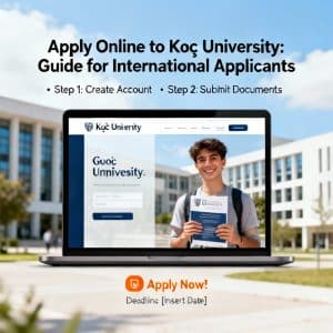 Koç University how to apply online for foreigners