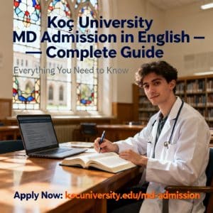 Koç University medical faculty admission in English