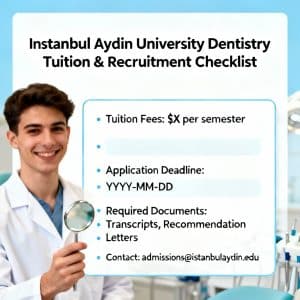 Istanbul Aydın University dentistry tuition